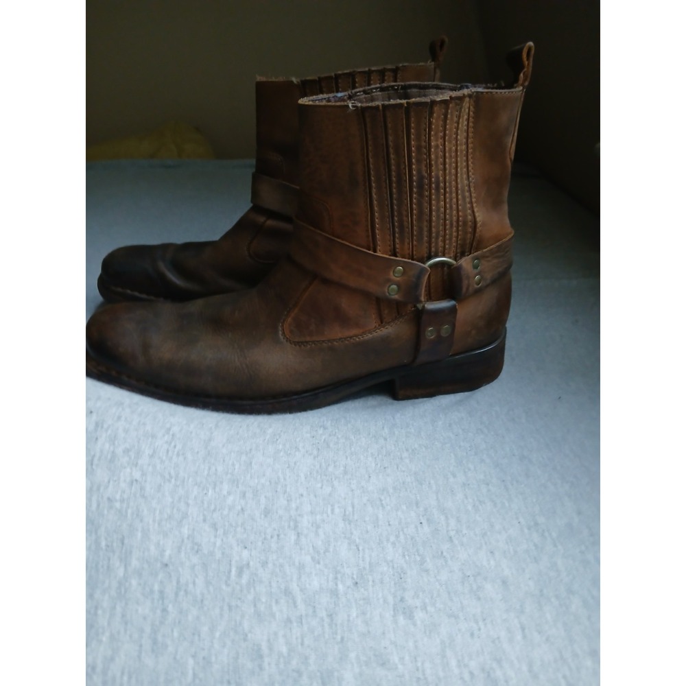 Rj Colt Boots Mens 13 M Minor Harness Moto Motorcycle Vintage Pull On Ankle Y2k